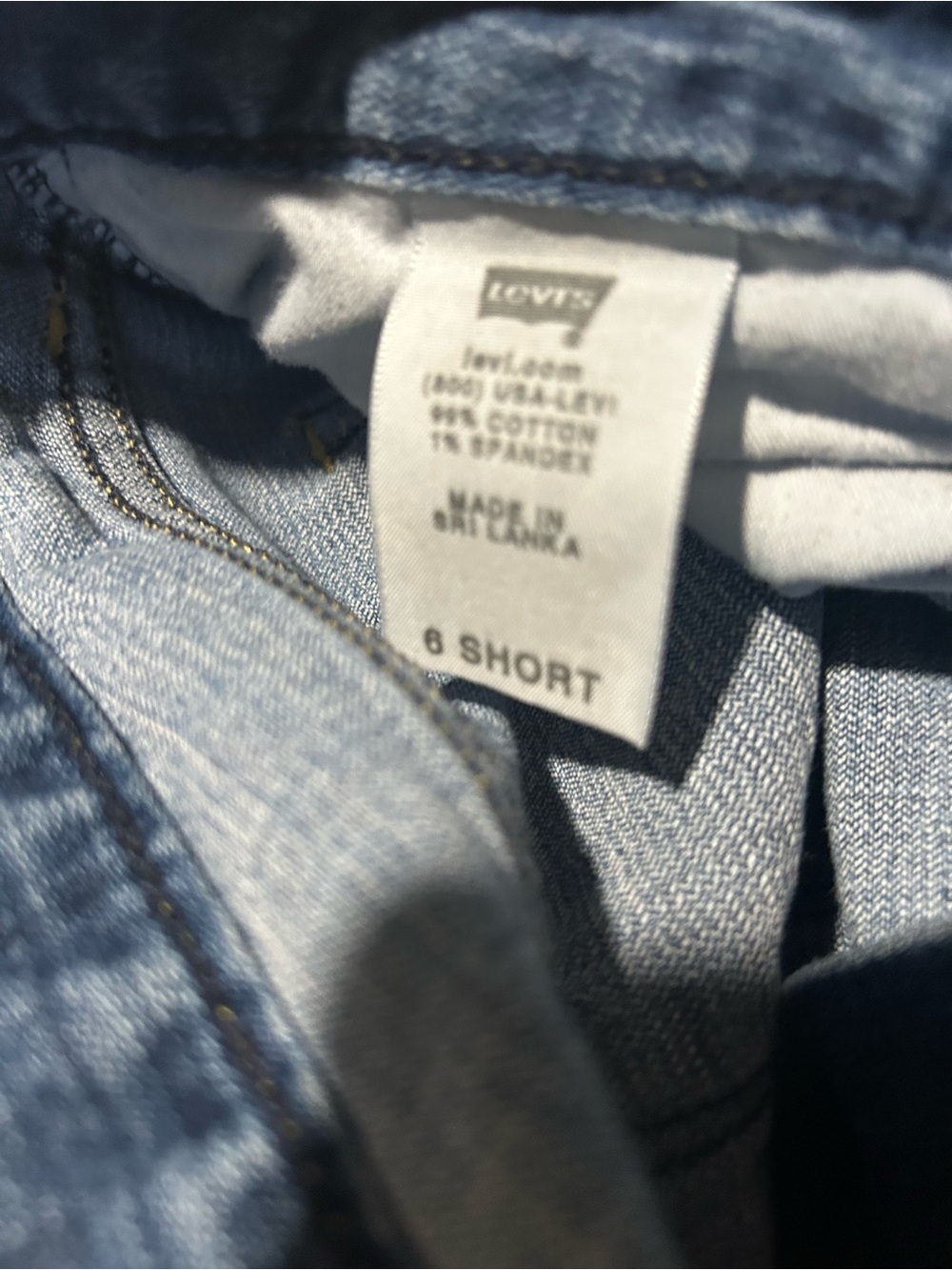 LEVI’S Mid Rise 553 and Boot Jeans - Blue Denim short - Picture 6 of 8
